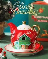 Tetera Con Taza Navideño 420ml Merry Christimas